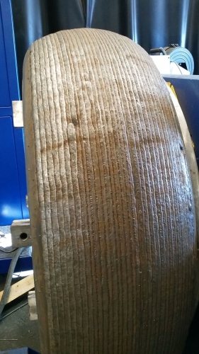 surfacing of milling wheel