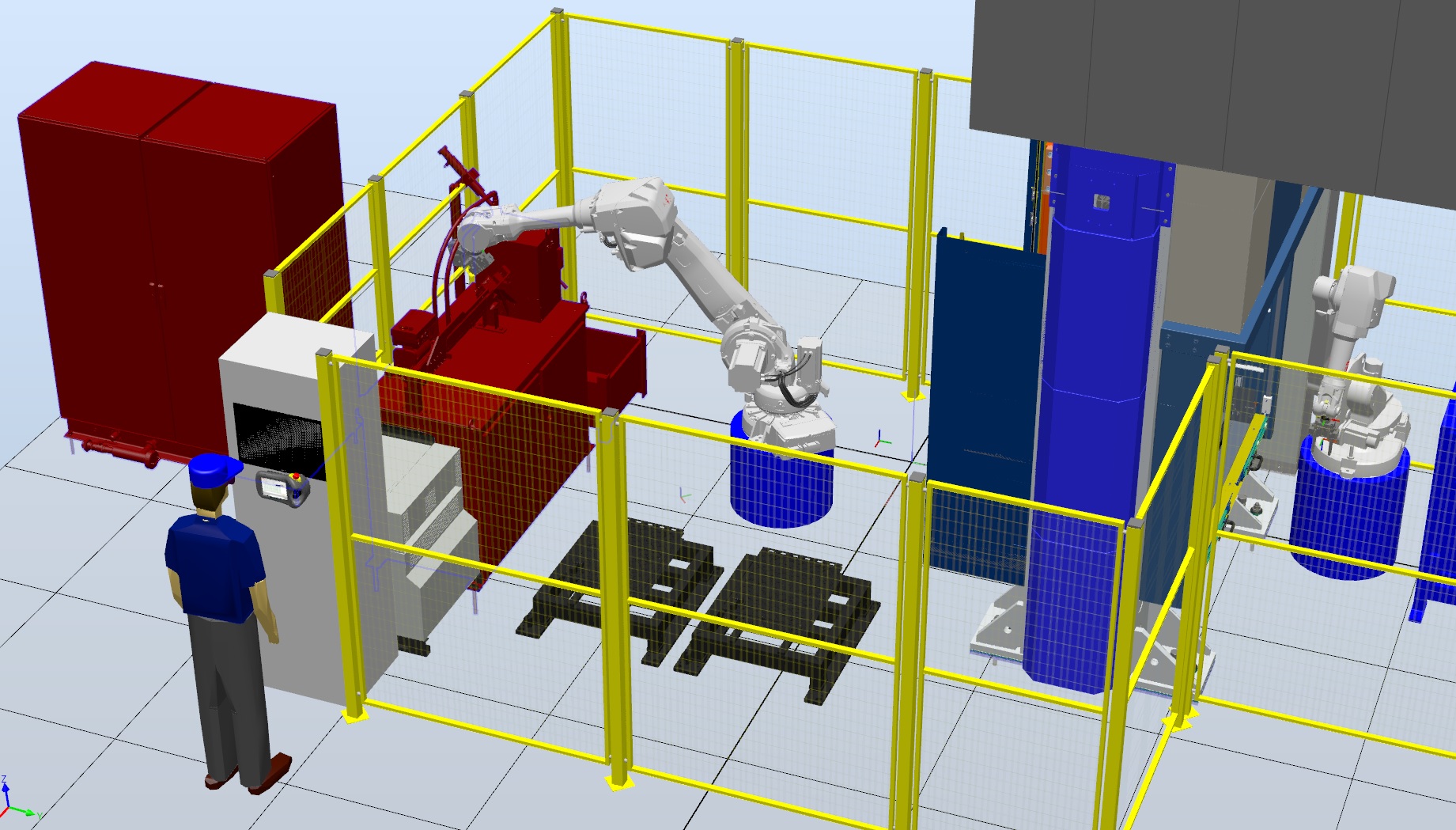 Realizové robotické pracoviště s roboty ABB pro kování a kalení dílců