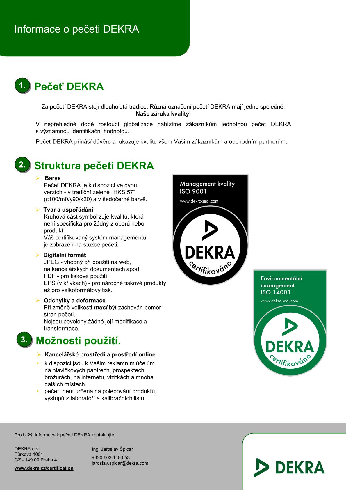 certificate DEKRA
